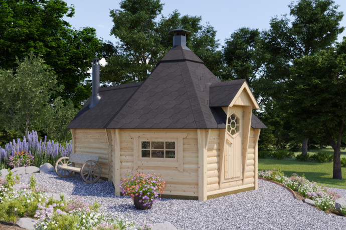 BBQ HUT 9+4 m2